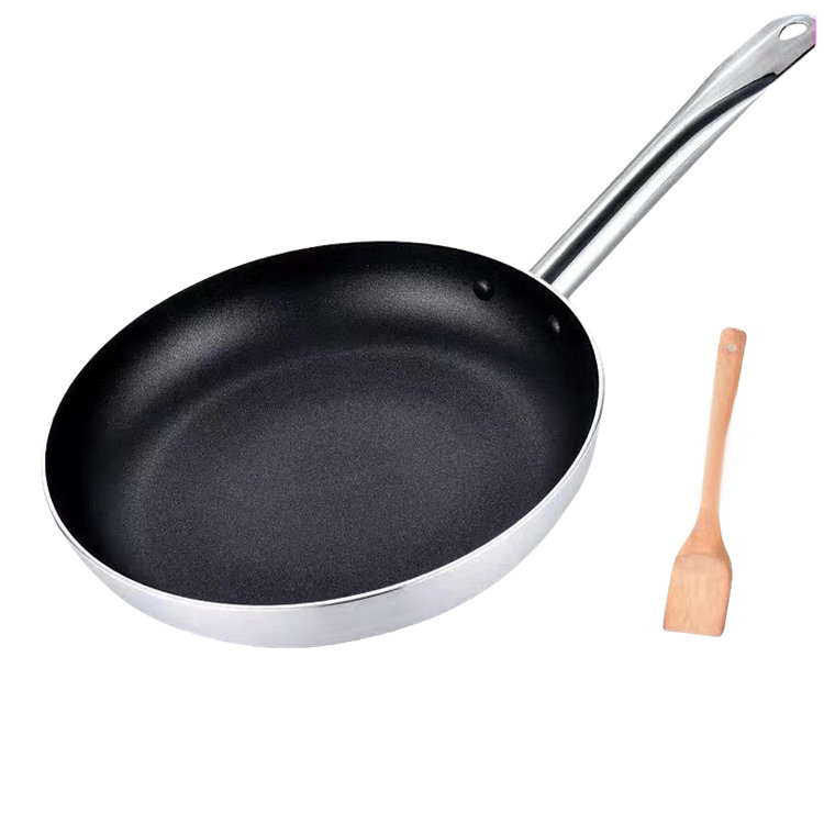 Ekologická kulatá pánev s nepřilnavým logem na míru s poklicí Ekologická kulatá pánev s nepřilnavým logem na míru s poklicí