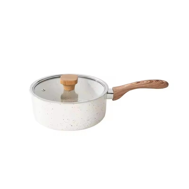 Přeshraniční hrnce na smažení v japonském stylu domácí rýžový kámen nepřilnavý sníh plochý hrnec na mléko víceúčelový hrnec na instantní nudle