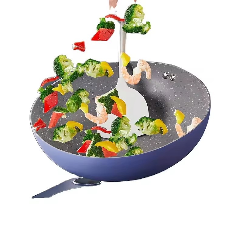 Nepřilnavý hrnec na smažení pšenice s rýží kamenný hrnec kuchyňské nádobí sada kompletní sada domácího hrnce s plochým dnem