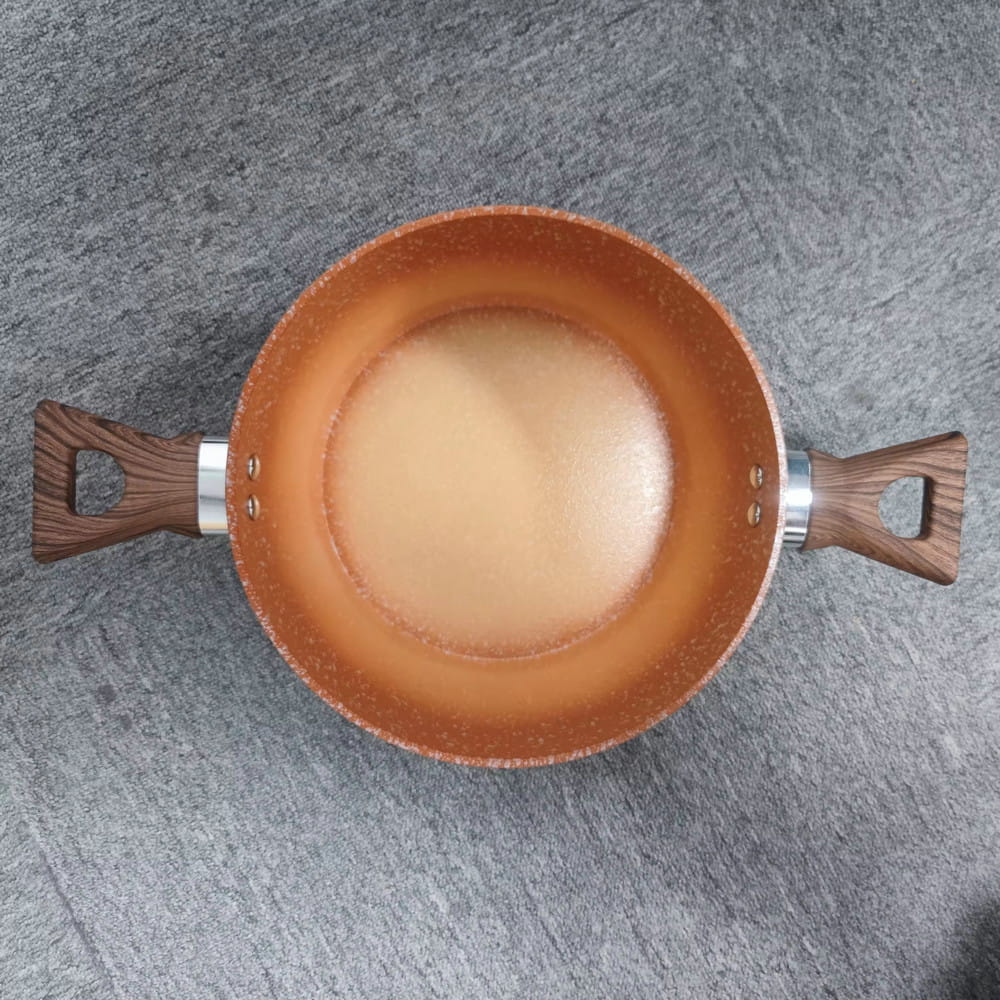 Přizpůsobené logo 24/26/28 cm antiadhezivní keramický ohřívač potravin nepřilnavé domácí kastrolky na horké hrnce