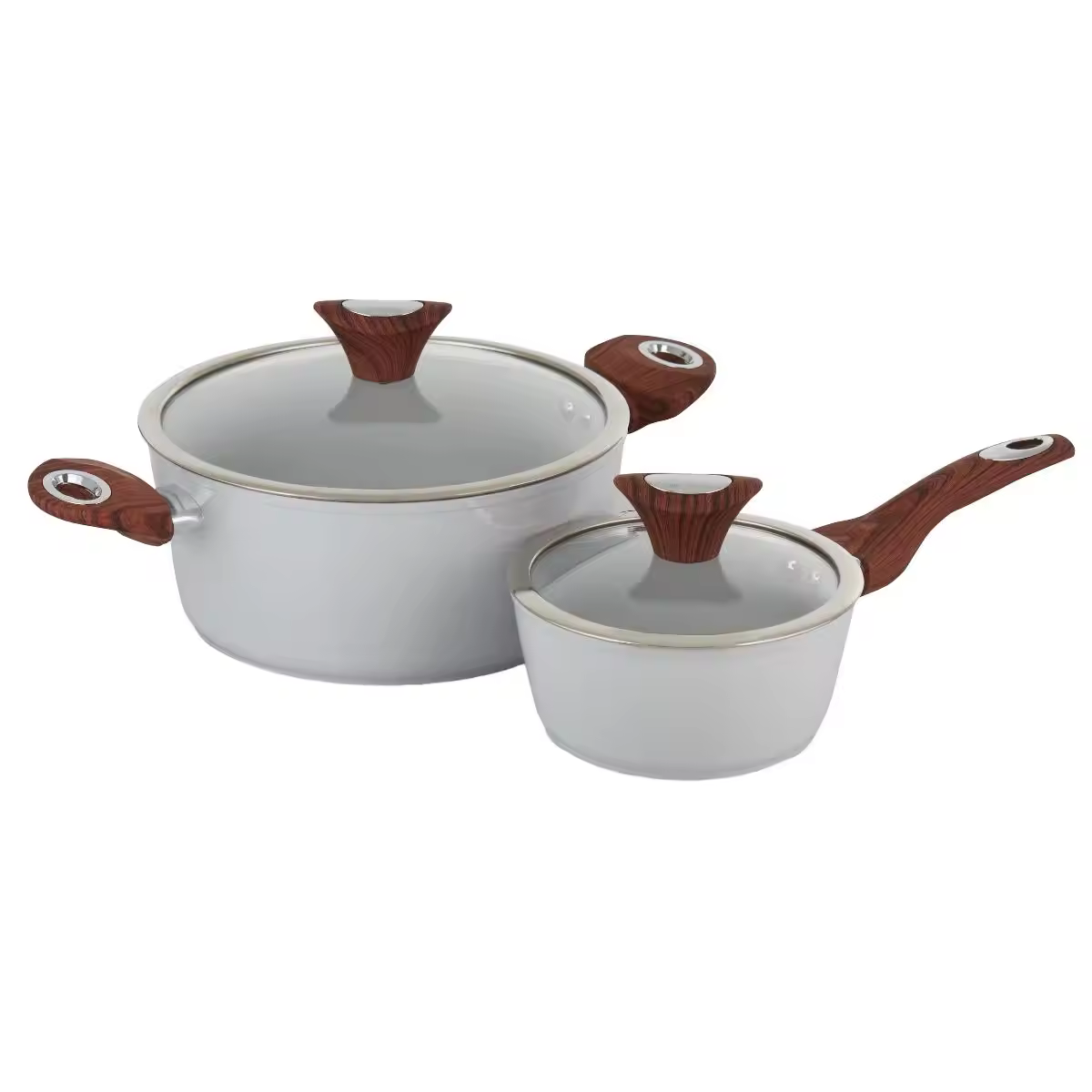 Kuchyně odolné vlastní logo víceúčelové použití hliníkové kastrolky