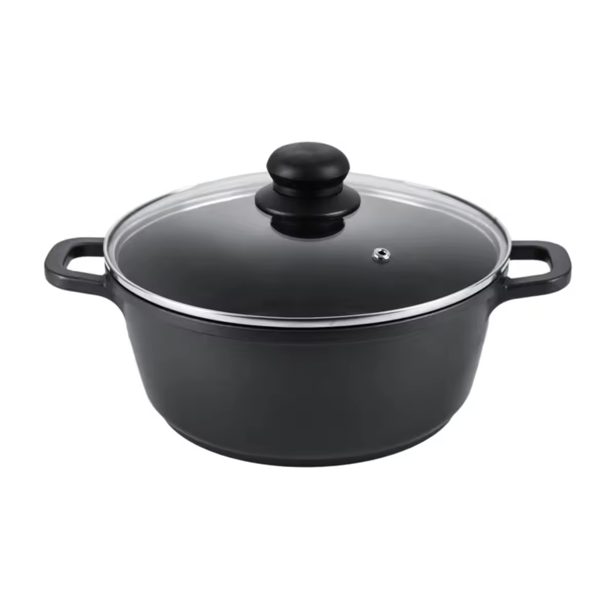 Odolný nepřilnavý keramický povrch s nepřilnavým logem na hliníkové kastrolové hrnce s poklicí