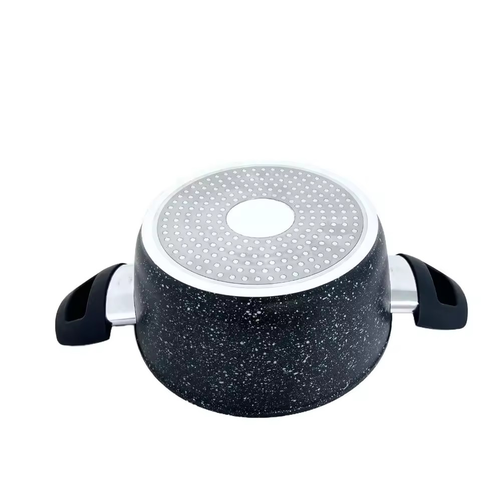 Klasický varný hrnec na polévku z hliníkové slitiny různé kapacity s bakelitovou rukojetí