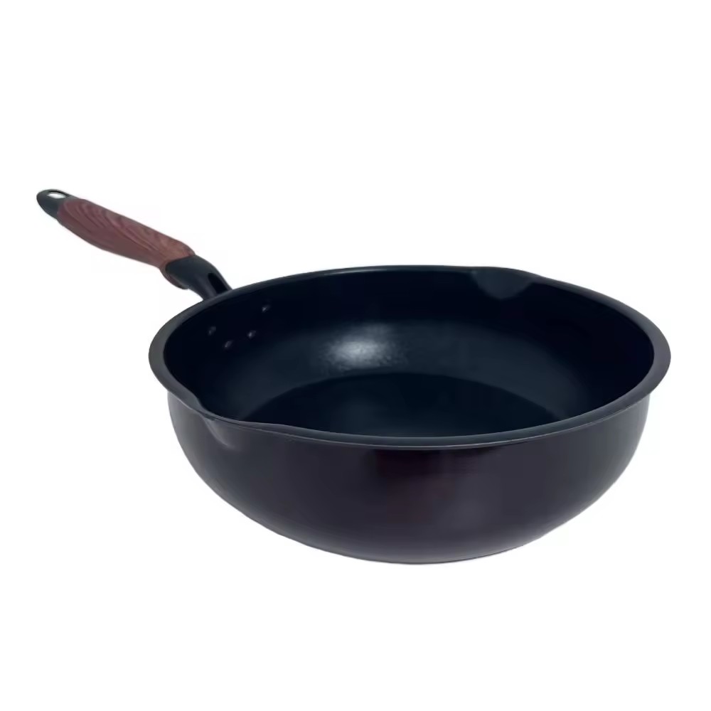 Venkovní restaurace Kuchyně 20/24/28 cm Hliníkové kulaté pánve na smažení