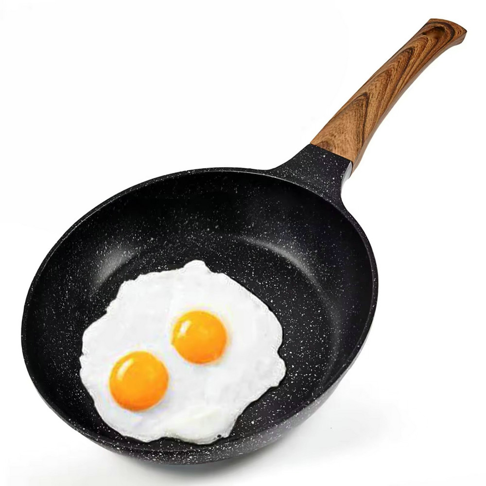 Přizpůsobené logo nepřilnavé pánve na indukční smažení z hliníkové slitiny pánve na vejce pánve na omeletu