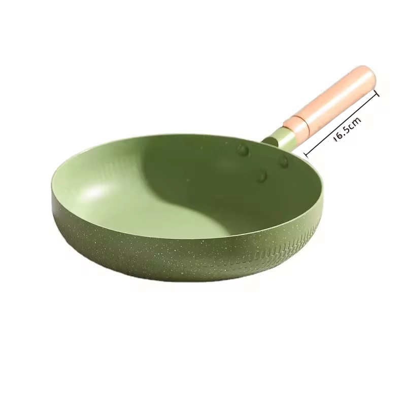 Ekologické 24 cm 26 cm 28 cm 30 cm přizpůsobené logo nepřilnavá hliníková pánev na smažení